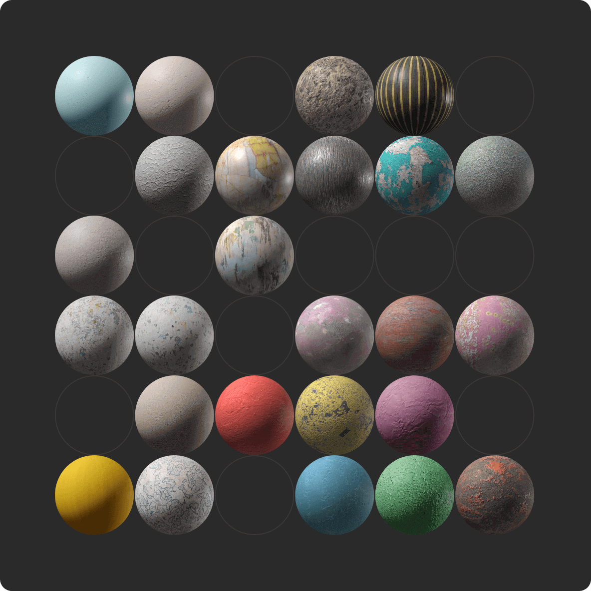 PBR textures preview